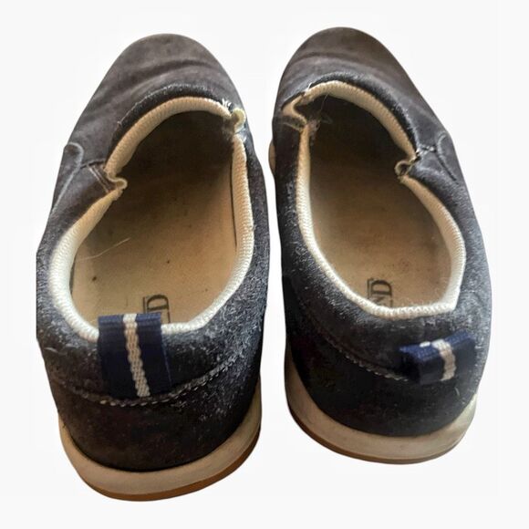 Lands End Direct Merchants Blue Suede Slip On Sneakers Size 11 - Picture 3 of 5
